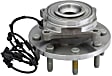 SET-MO515148-2 Front, Driver and Passenger Side Wheel Hub, 8 Lugs, With Bearing, 4WD, Problem Solver Series