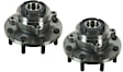 SET-MO515149-2 Front, Driver and Passenger Side Wheel Hub, 8 Lugs, With Bearing, Sensor Included