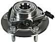 SET-MO515151-2 Front, Driver and Passenger Side Wheel Hub, 5 Lugs, With Bearing, Problem Solver Series
