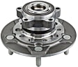 SET-MO515153-2 Front, Driver and Passenger Side Wheel Hub, 5 Lugs, With Bearing, Problem Solver Series