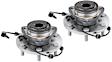 SET-MO515156-2 Front, Driver and Passenger Side Wheel Hub, 6 Lugs, With Bearing, RWD, 5.6L, 8Cyl, Problem Solver Series