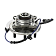 SET-MO515158-2 Front, Driver and Passenger Side Wheel Hub, 6 Lugs, Sensor Included, 4WD, 3.5L, 6Cyl