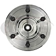 SET-MO515158-2 Front, Driver and Passenger Side Wheel Hub, 6 Lugs, Sensor Included, 4WD, 3.5L, 6Cyl