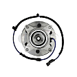 SET-MO515158-2 Front, Driver and Passenger Side Wheel Hub, 6 Lugs, Sensor Included, 4WD, 3.5L, 6Cyl
