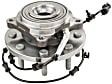 SET-MO515162-2 Front, Driver and Passenger Side Wheel Hub, 8 Lugs, With Bearing, Problem Solver Series