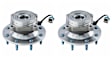 SET-MO515163-2 Front, Driver and Passenger Side Wheel Hub, 8 Lugs, With Bearing, FWD, 4.6L, 8Cyl, Problem Solver Series