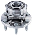 SET-MO515167-2 Front, Driver and Passenger Side Wheel Hub, 6 Lugs, With Bearing, Sensor Included, 4WD