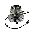 SET-MO515171-2 Front, Driver and Passenger Side Wheel Hub, 6 Lugs, With Bearing, Sensor Included
