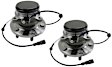 SET-MO515172-2 Front Wheel Hub, 6 Lugs, With Bearing, Sensor Included, RWD