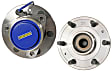 SET-MO515175-2 Front, Driver and Passenger Side Wheel Hub, 6 Lugs, RWD, Problem Solver Series