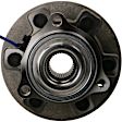 SET-MO515178-2 Front, Driver and Passenger Side Wheel Hub, 5 Lugs, With Bearing