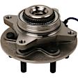 SET-MO515181-2 Front, Driver and Passenger Side Wheel Hub, 5 Lugs, With Bearing, 4WD, 3.5L, 6Cyl