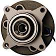 SET-MO515181-2 Front, Driver and Passenger Side Wheel Hub, 5 Lugs, With Bearing, 4WD, 3.5L, 6Cyl