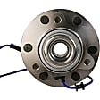 SET-MO515185-2 Front, Driver and Passenger Side Wheel Hub, 6 Lugs, With Bearing, 5.6L, 8Cyl