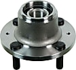 SET-MO541010-2 Rear, Driver and Passenger Side Wheel Hub, 4 Lugs, With Bearing, Problem Solver Series