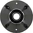 SET-MO541010-2 Rear, Driver and Passenger Side Wheel Hub, 4 Lugs, With Bearing, Problem Solver Series