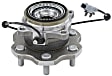 SET-MO541016-2 Rear, Driver and Passenger Side Wheel Hub, 6 Lugs, With Bearing,, Problem Solver Series