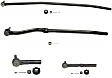 SET-MODS1308T-F Front, Driver and Passenger Side, Outer, and Front, Driver Side, Inner, and At Pitman Arm Tie Rod End