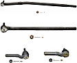 1996 Ford F-250 - Front, Driver and Passenger Side, Inner and Outer Tie Rod End, 4WD, To Connecting Tie Rod