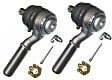 SET-MOES3052-2 Front, Driver and Passenger Side, Outer Tie Rod End
