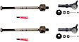 SET-MOES3302RL-F Front, Driver and Passenger Side, Inner and Outer Tie Rod End