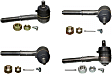 SET-MOES3376 Front, Driver and Passenger Side, Inner and Outer Tie Rod End