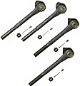 SET-MOES3380T Front, Driver and Passenger Side, Inner and Outer Tie Rod End