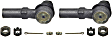 SET-MOES3438 Front, Driver and Passenger Side, Outer Tie Rod End