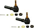 SET-MOES3459-2 Front, Driver and Passenger Side, Outer Tie Rod End