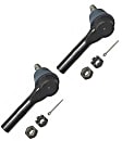 SET-MOES3461 Front, Driver and Passenger Side, Inner and Outer Tie Rod End