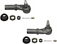 SET-MOES3470 Front, Driver and Passenger Side, Outer Tie Rod End