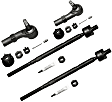 SET-MOES3524 Front, Driver and Passenger Side, Inner and Outer Tie Rod End