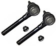SET-MOES3529-2 Front, Driver and Passenger Side, Outer Tie Rod End