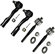 SET-MOES3564 Front, Driver and Passenger Side, Inner and Outer Tie Rod End