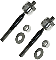 SET-MOES3564 Front, Driver and Passenger Side, Inner and Outer Tie Rod End