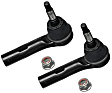 SET-MOES3571-F Front, Driver and Passenger Side, Outer Tie Rod End