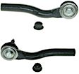 SET-MOES3586 Front, Driver and Passenger Side, Outer Tie Rod End, RWD