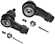 SET-MOES3588-F Front, Driver and Passenger Side, Outer Tie Rod End