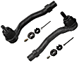 SET-MOES3601 Front, Driver and Passenger Side, Outer Tie Rod End