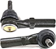 SET-MOES3609 Front, Driver and Passenger Side, Outer Tie Rod End