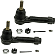 SET-MOES3614-F Front, Driver and Passenger Side, Outer Tie Rod End