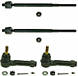 SET-MOES3614 Front, Driver and Passenger Side, Inner and Outer Tie Rod End