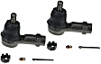 SET-MOES3616-F Front, Driver and Passenger Side, Outer Tie Rod End