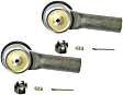 SET-MOES3631-F Front, Driver and Passenger Side, Outer Tie Rod End