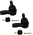 SET-MOES3689-F Front, Driver and Passenger Side, Outer Tie Rod End
