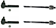 SET-MOES3712-F Front, Driver and Passenger Side, Inner and Outer Tie Rod End