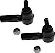 SET-MOES3713 Front, Driver and Passenger Side, Outer Tie Rod End