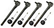 SET-MOES406L Front, Driver and Passenger Side, Inner and Outer Tie Rod End