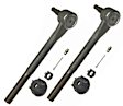 SET-MOES406L Front, Driver and Passenger Side, Inner and Outer Tie Rod End