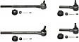 SET-MOES597 Front, Driver and Passenger Side, Inner and Outer Tie Rod End